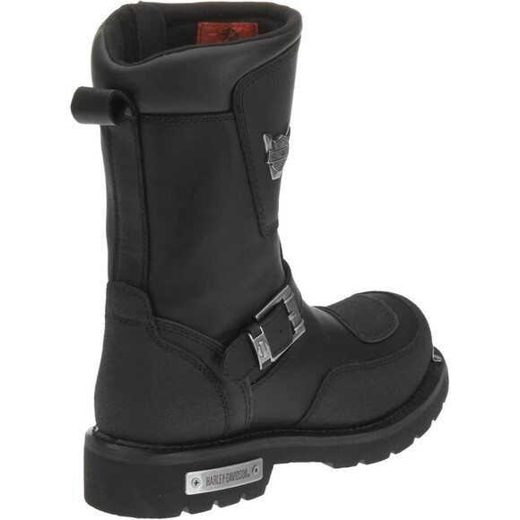 Harley-Davidson Men\'s Shift Engineer Zip Black 9-Inch Motorcycle Boots NEW SZ 11